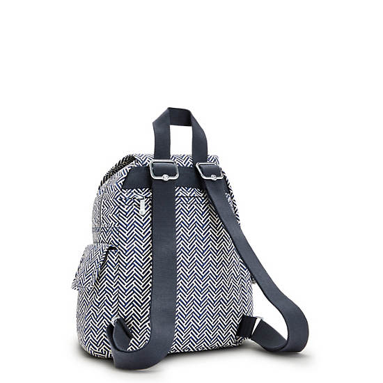 Kipling City Pack Mini Printed Backpacks Urban Chevron | AU 1494SG